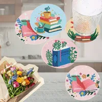 Books Coaster Diamond Painting Set – 8 Pieces photo 3
