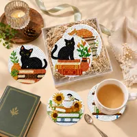 Set de Posavasos Diamond Painting Amantes de los Libros – 8 Piezas photo 4