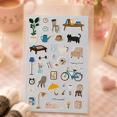 Home, Cats & Simple Joys Collection - Sticker Sheet