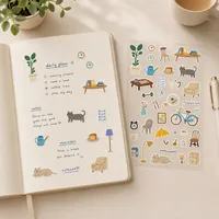 Home, Cats & Simple Joys Collection - Colección Hogar, Gatos y Alegrías Simples - Hoja de stickers — Vida Acogedora con Gatos photo 2