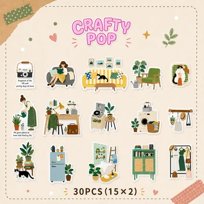 Home Sweet Home • Cozy Corners - 30 stickers