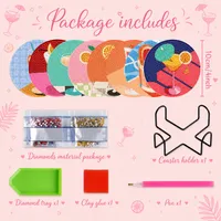 Summer Cocktail Diamond Painting Set - 8 Pieces photo 3